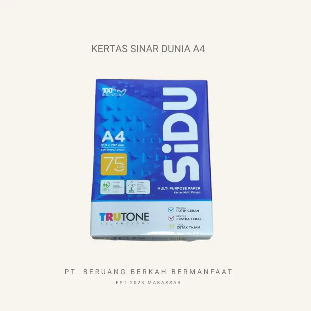 Kertas Sinar Dunia A4