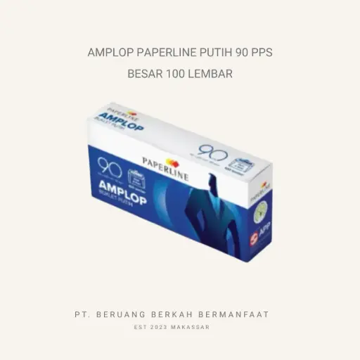 Amplop Paperline Putih 90 PPS Besar 100 Lembar